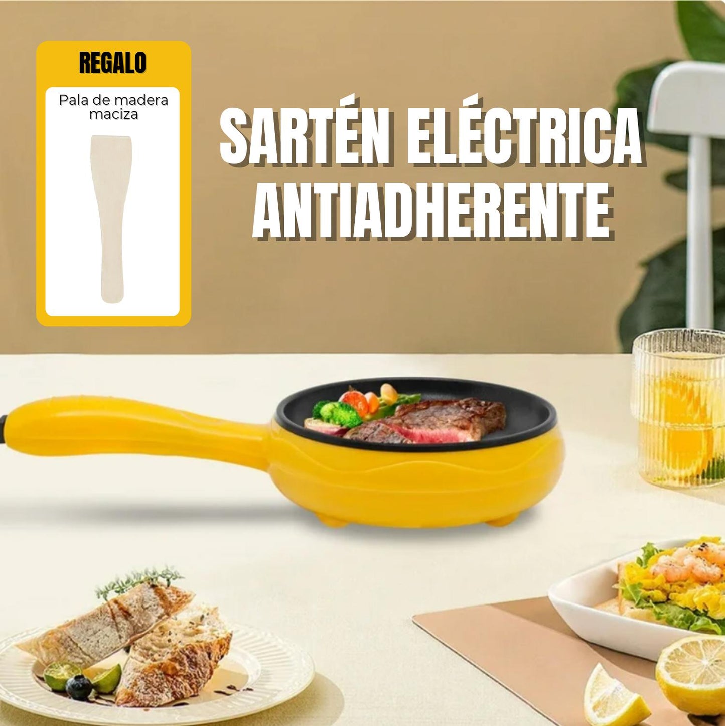 Juego Mini Vaporera Electrica Sartén Sartenes Antiadherentes