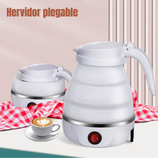 Hervidor Eléctrico Plegable De Viaje De 600ml, Ebullición Rápida, Diseño Portátil, Función Antisecado, Accesorio De Cocina
