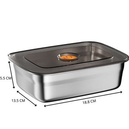 Recipiente para alimentos de acero inoxidable 316 con vacío – Frescura garantizada al 100%