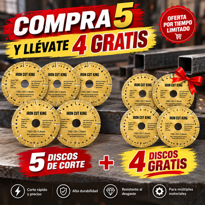 Corta hierro más rápido, con menos polvo y sin cambiar de disco constantemente