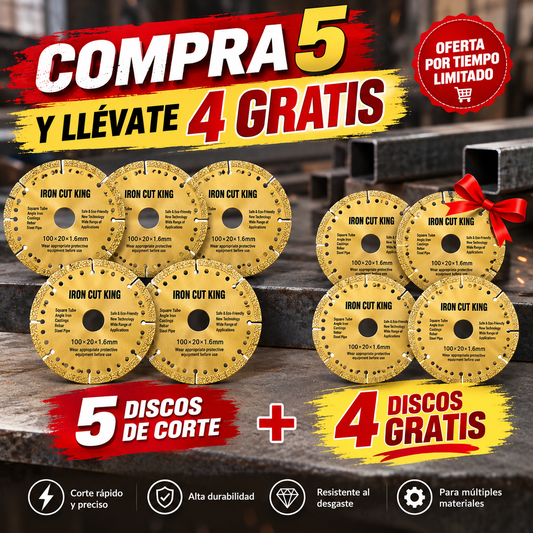 Corta hierro más rápido, con menos polvo y sin cambiar de disco constantemente