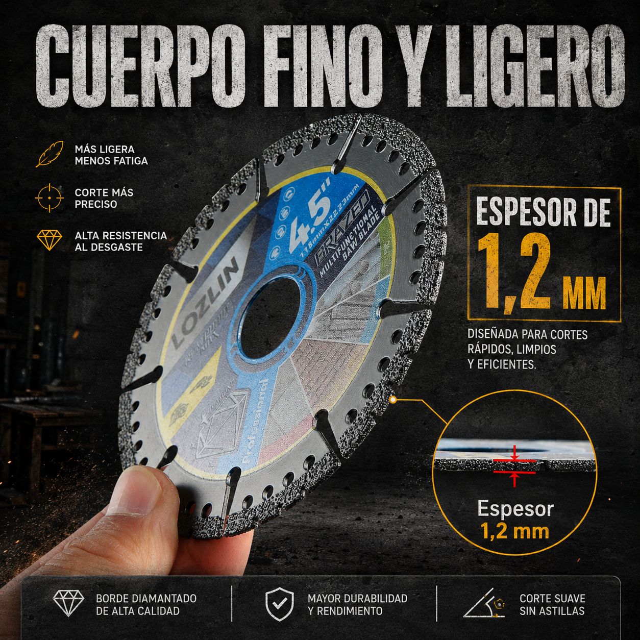 Discos de Corte Diamantados para Reparaciones y Bricolaje