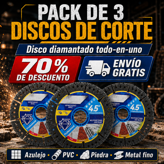 Disco de Corte Diamantado Todo-en-Uno – Rápido, Preciso y Versátil