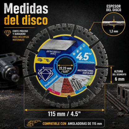 Discos de Corte Diamantados para Reparaciones y Bricolaje
