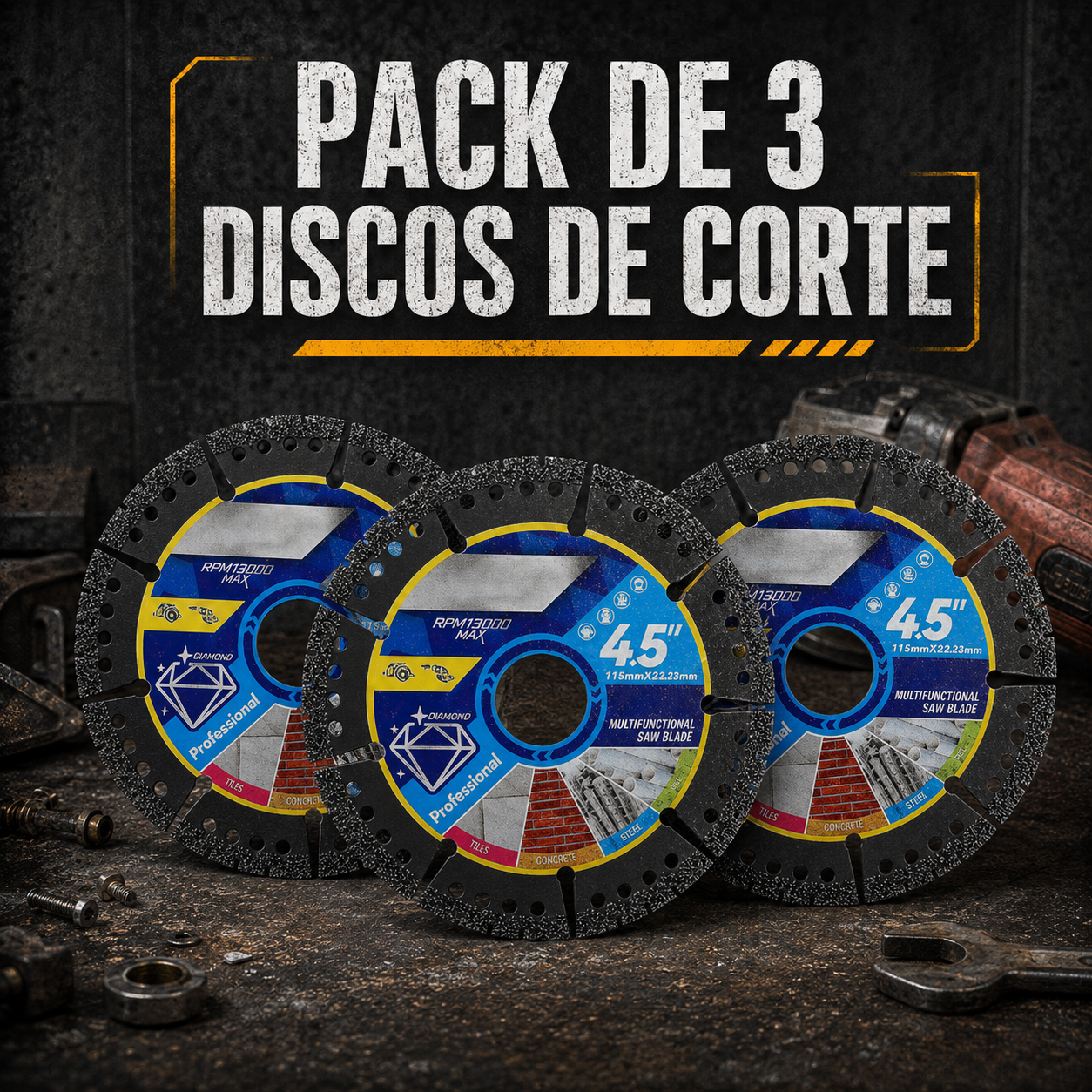 Discos de Corte Diamantados para Reparaciones y Bricolaje