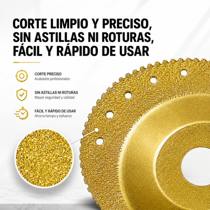 Disco diamantado 5 en 1 – Corta, lija y moldea en segundos