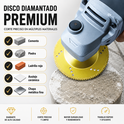 Disco diamantado 5 en 1 – Corta, lija y moldea en segundos