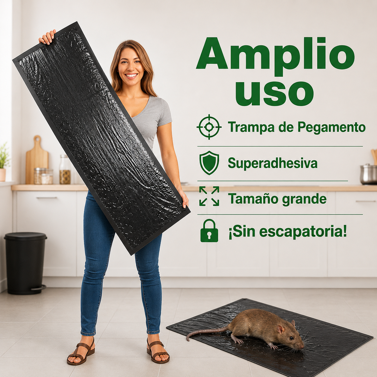 🇪🇸 Trampas Adhesivas ProfesionaIes – Extra Grandes para Atrapar Mas Rápido