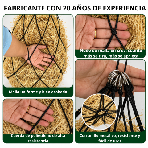 Red portaheno XL – Reduce hasta un 90 % el desperdicio de heno
