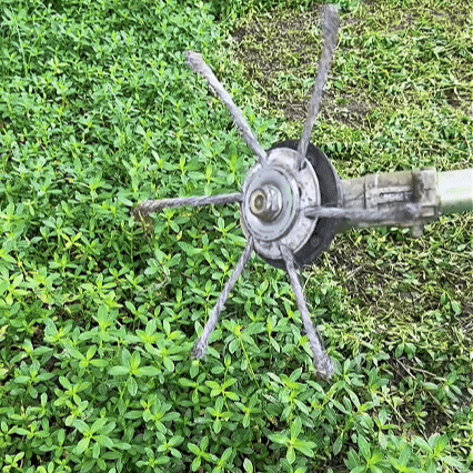 Cabezal de Desbrozadora con 6 Brazos Trenzados de Hilo de Acero Resistente