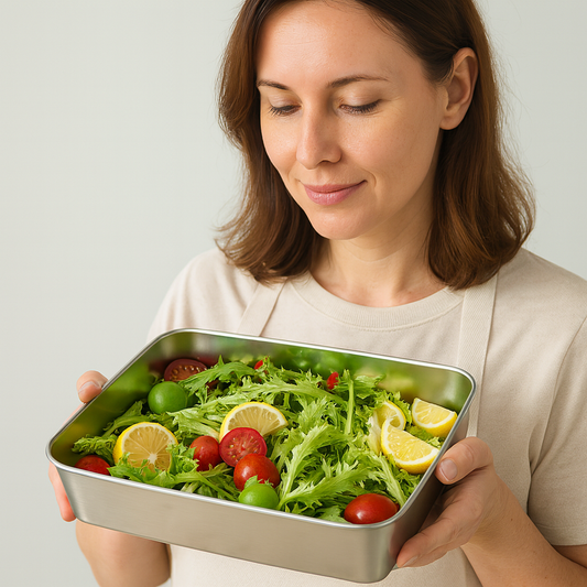 Recipiente para Alimentos de Acero Inoxidable 304 – Frescura Prolongada y Máxima Seguridad