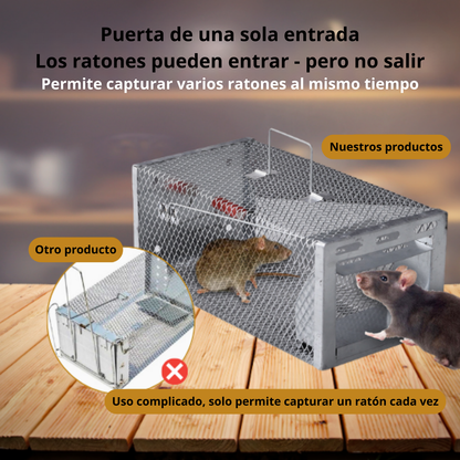 BestSeller™ - Jaula trampa humanitaria para ratones y ardillas vivas