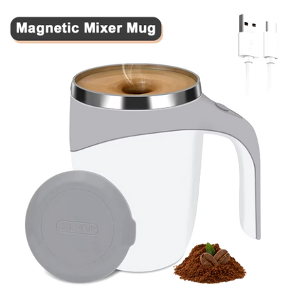 Taza De Café De Acero Inoxidable 304, Taza De Agitación Automática, Taza De Leche Con Rotación Magnética, Taza Con Marca