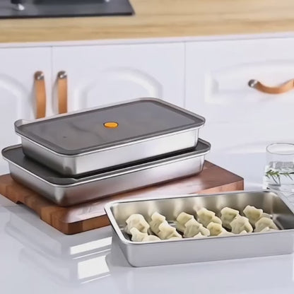 Recipiente hermético multifuncional en acero inoxidable 304 - Apto para microondas