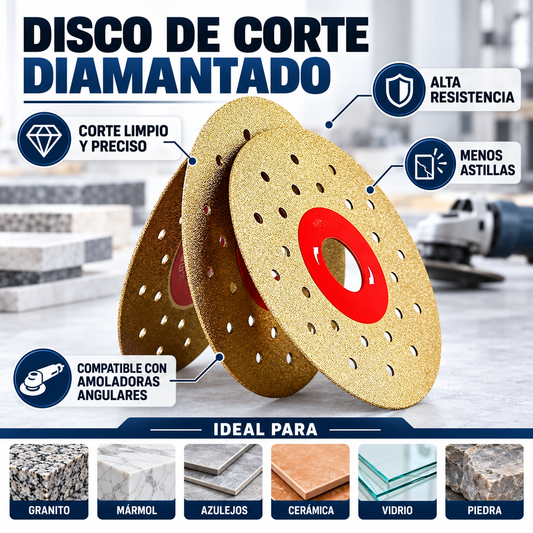 Disco diamantado multifunción de corte y desbaste premium
