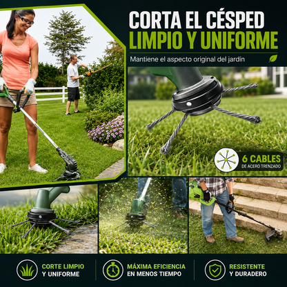 Cabezal Desbrozador de Acero 6 Hilos – Potencia y Precisión en Cada Corte
