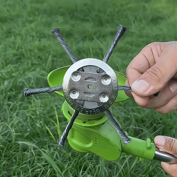 [🎁 70% DE DESCUENTO SOLO HOY] El cabezal del cortacésped tiene 6 ramas tejidas con alambre de acero resistente
